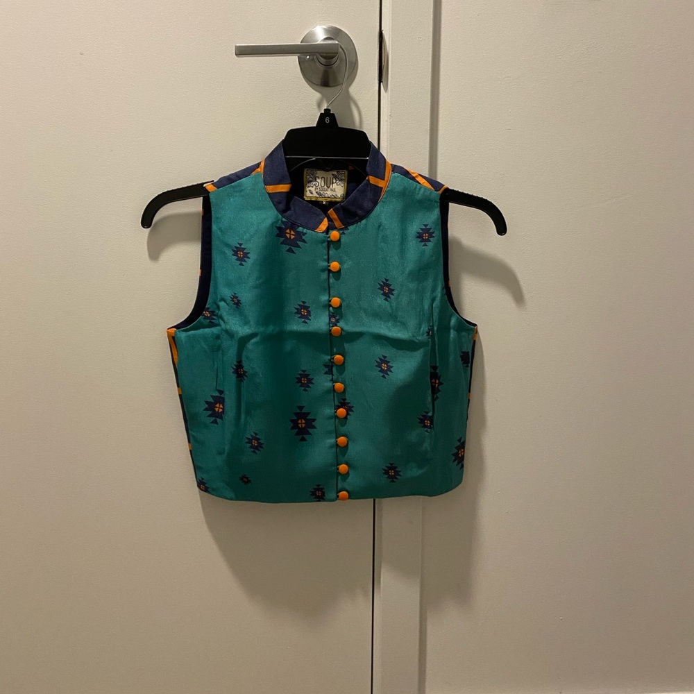 Silk Sari blouse. Crop top